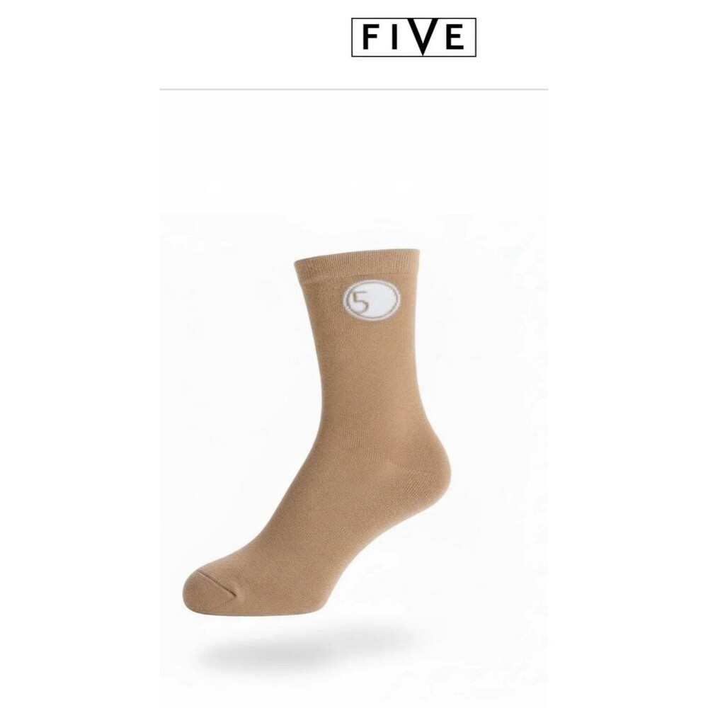 Girls FiVe Youth Crew Socks, Nude, OSFM